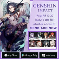 Genshin Impact Account 5 Star Double combination xiao ganyu zhongli Tartaglia HuTao Asia