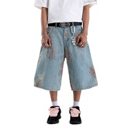 H1 Jorts - Cream Blue Van Gogh - Jeans