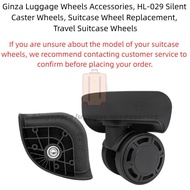 2pcs HL-029 Luggage Wheel Replacement | 2 Sizes (Large/Small) Silent 360° Spinner Wheels | Ginza Sui