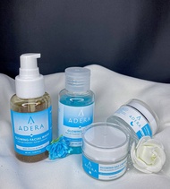 skincare wajah adera paket glowing cream facial wash toner original