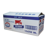 ไทยเดนมาร์ค UHT นมยูเอชที ไทย-เดนมาร์ค(นมวัวแดง) รสจืด รสหวาน และ รสช็อกโกแลต 250 มล. แพ็ค 12 กล่อง