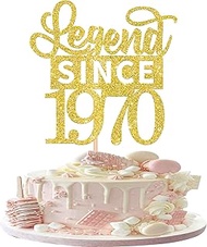 1 Pack Legend Since 1970 Cake Topper Glitter 55th Birthday Cake Pick Cheers to 55 Years Happy 55th B