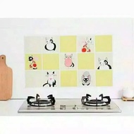 Anti-oil aluminum foil kitchen wallpaper stickers