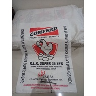 Karung pakan Ayam 50 kg BARU Merk Comfeed (isi 10 pcs) (**)