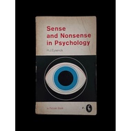 [Preloved] Sense and Nonsense in Psychology by H.J. Eysenck (1961 Ed. Mass Market Paperback)