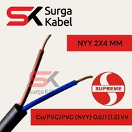 NYY 2x4mm SUPREME TUFUR CABLE/ 2 x 4mm SINGLE ELECTRICAL CABLE/