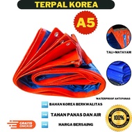 terpal plastik korea a5 ukuran 4x5 untuk tenda tutup truck dan jemur padi kopi tipe a5 korea waterpr