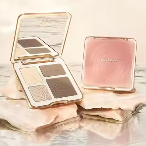 Judydoll Highlight Facial Contouring Palette Matte Brighten Three-dimensional Shadow Lasting Glow Sh