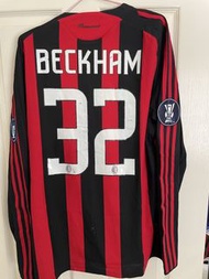AC Milan Beckham 32 Long Sleeve Football Jersey Adidas