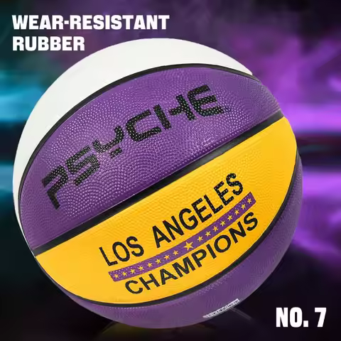 PSYCHE SIZE 3/5/7 Heavy-Duty Rubber Basketball Non-Slip Wear-Resistant for Outdoor Cement Court Stre