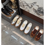 Hogan H698 Platform Shoes - Thick Sole Sporty & Casual White Biscuit Sneakers