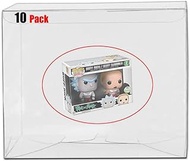RUITROLIKER Clear Plastic Protector Case Box Sleeve Display Box for 2-Pack Figures 10PCS