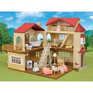 【Direct from Japan】Sylvanian Families House Large House with Red Roof Deluxe Set - Secret Room with Attic - 22-RZ