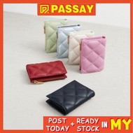 Charles and Keith Wallet With Box Mini Diamond Women WalletQuilted Multi-Card Slot Wallet Dompet Per