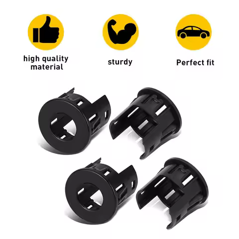 M46K-4 Pcs Parking Radar Bracket 5LS52TZZAA For Dodge Ram 1500 2500 3500 2014 2015 2016 2017 2018