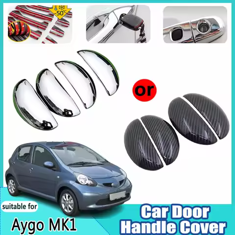 For Toyota Aygo MK1 2006 Peugeot 107 Citroen C1 2005~2014 AB10 AB20 AB30 Auto Chrome Auto Door Exter