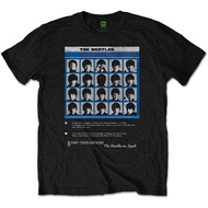 The Beatles Hard Days Night 8 Track T Shirt 100% ORIGINAL MERCH rock band short sleeves
