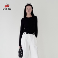 [KIRSH] เสื้อยืดพอดีตัวกลมธรรมดา KIRSH | 25SS