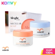 Rebirth Set 2 Items Placenta Placenta Anti-Wrinkle Cream 100ml + Emu Anti-Wrinkle Cream 100ml [Free! Alright Micellar Soap 70g]