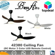 Bayu Air DC Motor Baby Fan with 3 colors LED Light Remote control ceiling fan