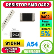SMD 0402 91 Ohm 91Ohm 5% Resistor 1/16W Precision Resistor Chip Original