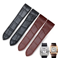 20mm 23mm Genuine Leather Strap Suitable for Cartier Strap Men Santos Dedicated Watch Strap Santos W