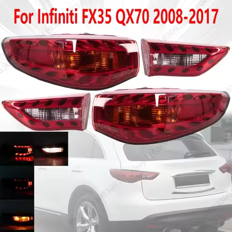For Infiniti FX35 QX70 2008-2017 Car Rear Tail Light Assembly Turn Signal Brake Warning Light Bumper