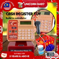 Cash Register Play Set Casher Toys Cashier Machine Cashier Toys Boys Mainan Scan Cashier Shop Counte