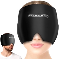 General Medi Headache & Migraine Ice Wrap Cap, Cold Therapy Migraine Relief Hat, Headache Ice Hat Co