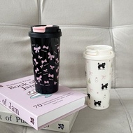 Mocorie - Milkdoll Coquette Plastic Tumbler Coquette Plastic Pink Ribbon Tumbler Coquette Plastic Pi