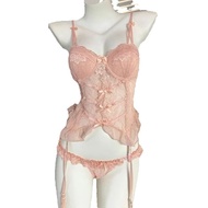 Sexy Women's Intimates - Push-Up Chest Pads Bralette & Brief Set