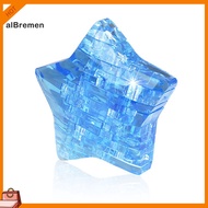 (New)  DIY 3D Crystal Puzzle Star Assembly Model Desk Decor Brain Teaser Children Toy