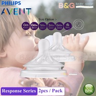 Philips Avent Natural Baby Milk Feeding Bottle Teat Nipple Puting Botol Susu Newborn Fast Flow 9m+