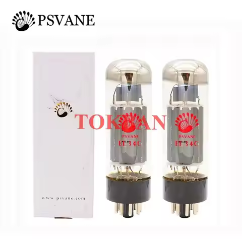 PSVANE Tube EL34C Original Factory Matched Pair Replace EL34 6CA7 6L6 for Vacuum Tube Amplifier HIFI