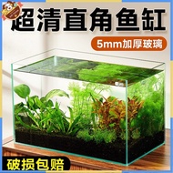 Super Clear Fish Tank Glass Desktop Living Room Ecological Douyu Goldfish Turtle Jar Landscape Lazy 