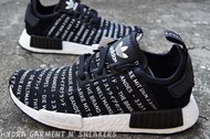 紐約站adidas NMD R1 Runner 黑白 滿版 日文 文字 BOOST S76519 輕量 慢跑