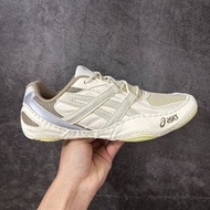 🤩必備復古運動鞋🤩 亞瑟士 ASICS Gel-Flexkee 柔軟舒適復古百搭慢跑鞋 | 燕麥奶卡其銀配色 | 男女情侶同款|
