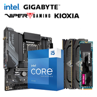 【重磅價】Intel【14核】Core i5-13600K+技嘉 B760M GAMING X AX DDR4+博帝 Viper Steel DDR4-3200 16G*2+KIOXIA Exceria Pro 1TB