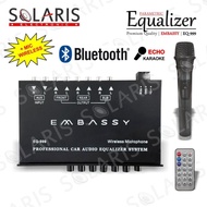 Parametric Equalizer Mobil Bluetooth Mic Wieless Embassy Eq-999 Preamp