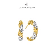 Lee Hwa Jewellery 916 Gold Duo-Tone Bead Earrings