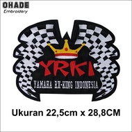 YRKI RX King Embroidery Emblem Patch Large Size 22.5cm x 28.8cm Community Embroidery Bet