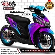 Mio M3 Full Body Decal - Mio M3 Sticker - Mio M3 Fullbody Decal - Mio M3 Variation Striping - Mio M3
