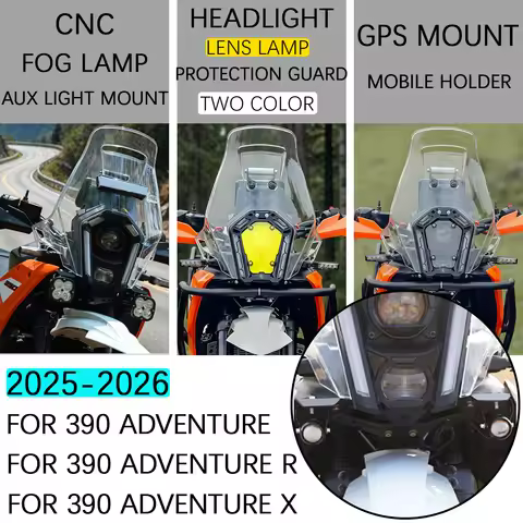 2025+ Fog Lamp Bracket For KTM 390 Adventure R 390ADV 390 Adventure X/R Headlight Protection Motorcy
