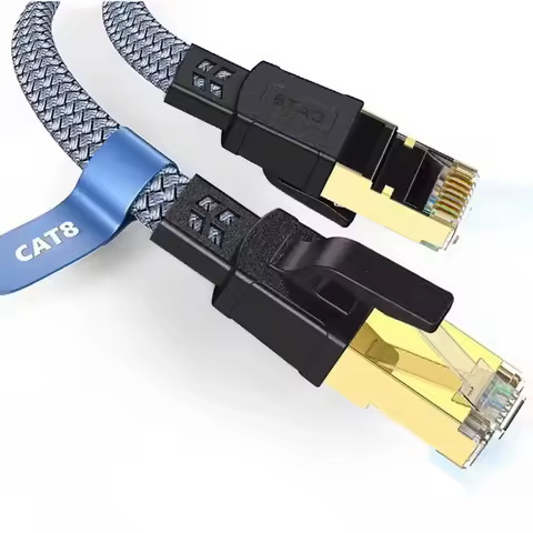 Gaming Flat Nylon Braided Cable RJ45 Network Cable Internet Network Lan Patch Cord For Internet Rout
