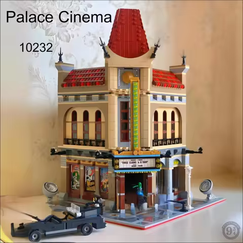 2196pcs Modular Buildings City Street Palace Cinema 10232 Building Blocks Puzzle Model Toys Birthday