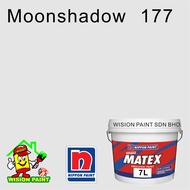 177 MOONSHADOW ( 7 LITER ) NIPPON PAINT ( SUPER MATEX 7L ) EMULSION PAINT / CAT DALAM RUMAH / INTERI