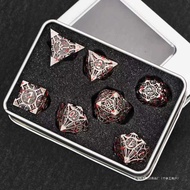 [Quick Shipment]] Running Group Dice Metal Dice Bode's Gate Merchandise D20 Set TRPG Multi-faced Cth