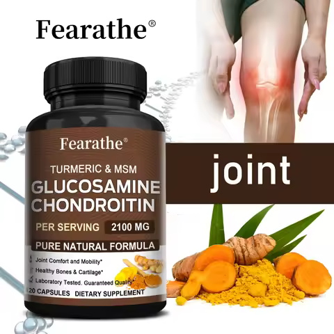 Glucosamine Chondroitin MSM – Joint Support Supplement for Women and Men with Glucosamine Sulfate fo