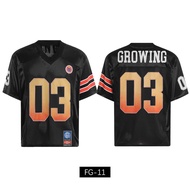 49 Players Rugby Jersey Gold Runners MN Retro Jersey Men American Football V-Neck Training Jersey