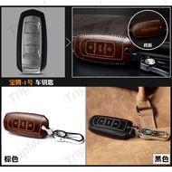 Genuine Leather Car Smart Key Fob Case Cover Bag For PROTON Geely Iriz Saga MC2 X50 X70 L3L5X70 2022 Remote Holder Shell Keychain Styling